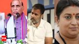 Rajnath, Rahul & Smriti in fray in high-profile battles of Awadh | Lucknow News - Times of India