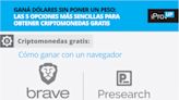 Sumate al boom de Bitcoin sin poner un peso: las 5 formas más fáciles de ganar dólar cripto "gratis"