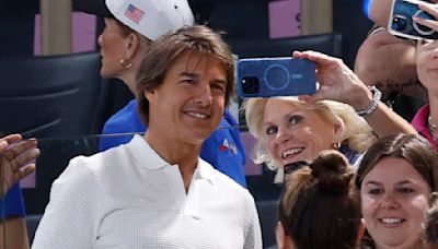 Tom Cruise is mobbed by fans at the 2024 Paris Olympic Games