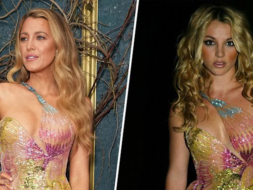 Blake Lively wears the same Versace dress Britney Spears did in 2002 to ‘It Ends With Us’ premiere