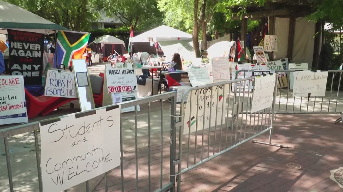 Pro-Palestine protests at Sacramento State continue for 5th day