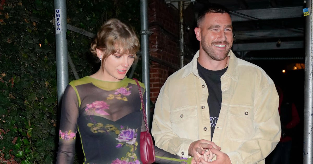 Every Time Taylor Swift and Travis Kelce Blushed Over Their Relationship in Public