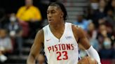 Pistons’ Jaden Ivey pulled up to play in Rico Hines run