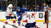 Bobrovsky makes 23 saves for first shutout of the postseason, Panthers beat Rangers 3-0 in Game 1