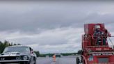 Combine Harvester Drag Races Muscle Cars