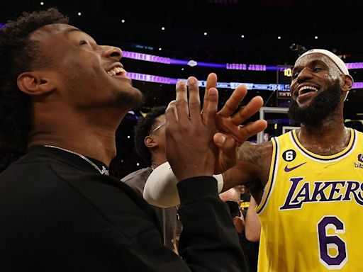 Lakers mull plans for historic LeBron-Bronny game