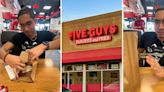 ‘I had no idea how 2 people should eat’: Five Guys customer reveals trick for how to eat their fries