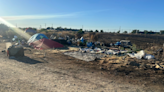 Large grass fire in Rancho Cordova originated at homeless camp, officials say