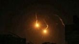 Flares are fired above Rafah in the southern Gaza Strip on May 7, 2024 amid the ongoing conflict in the Palestinian territory between Israel and the militant group Hamas