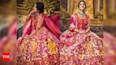 Shubh Aashirwad: Radhika Merchant's post-wedding lehenga is hand-painted! - Times of India