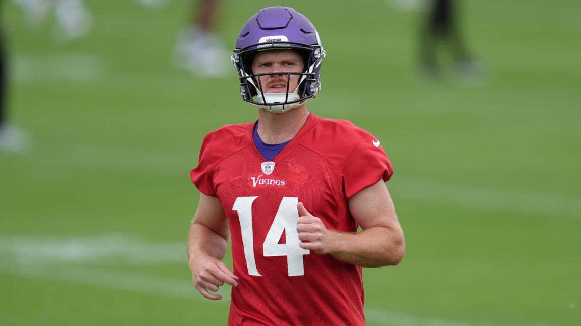 Vikings' Sam Darnold will be No. 1 quarterback entering training camp