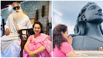 Kangana Ranaut seeks blessings from Sadhguru in Coimbatore after election win: 'My happy place'