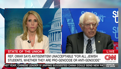 ‘Are you comfortable with that?’: Bash presses Sanders after Rep. Omar suggests some Jewish students are ‘pro-genocide’ | CNN Politics