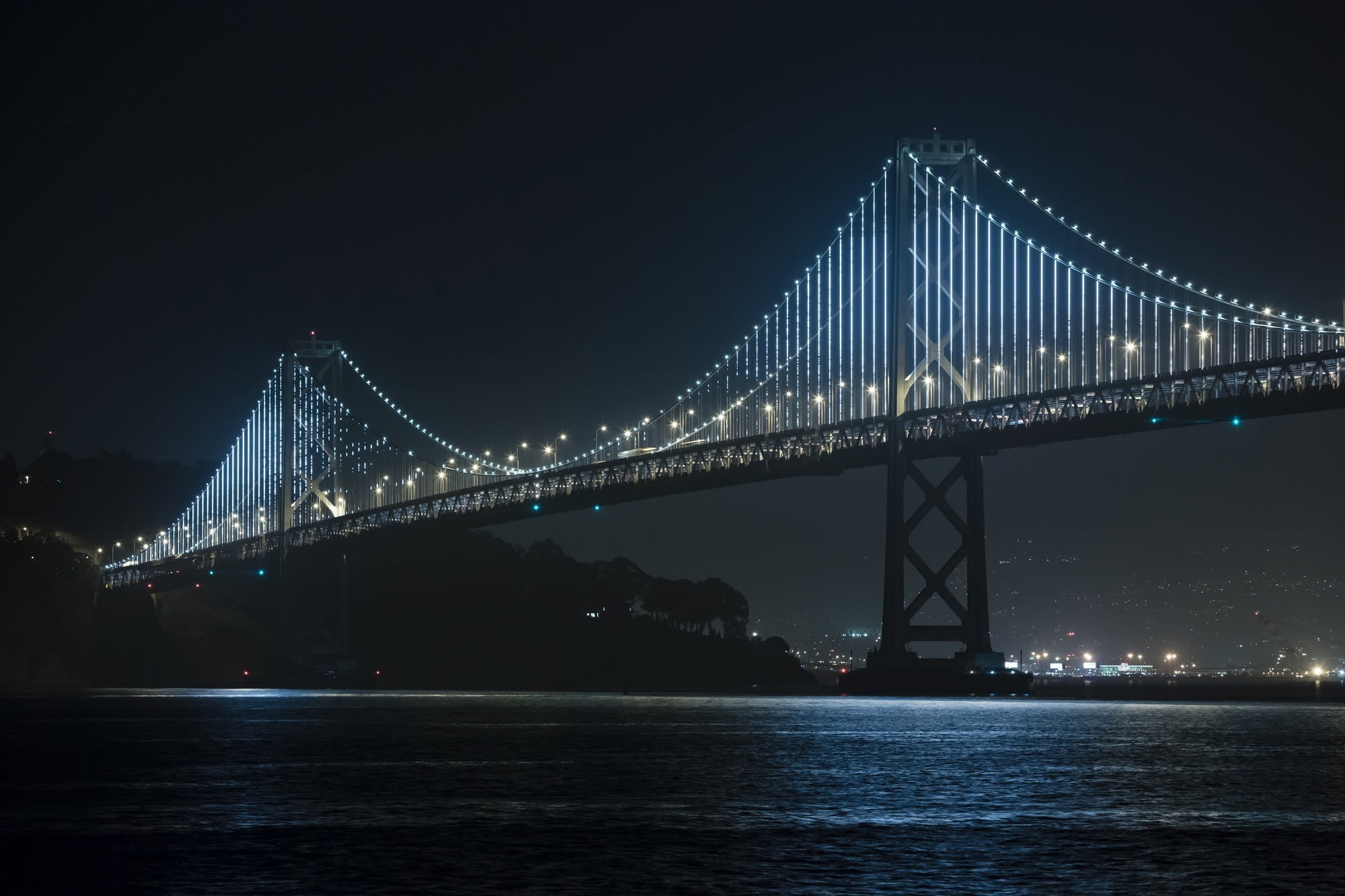 Bay Bridge to be relighted, with twice the lights