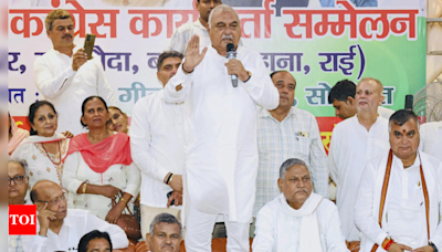 We will not let criminals remain in Haryana when Congress govt is formed: Hooda | Chandigarh News - Times of India