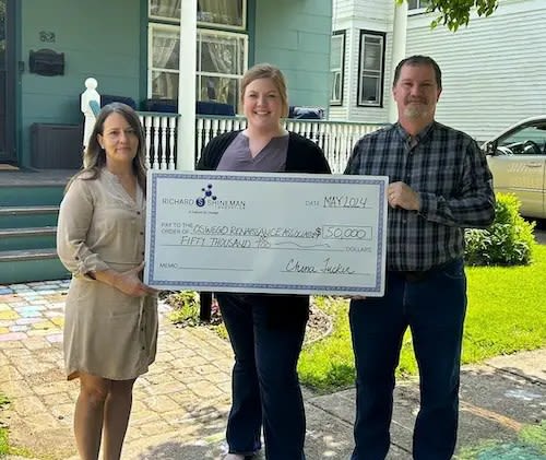 Oswego County TodayRichard S. Shineman Foundation Awards $100,000 Grant to Oswego Renaissance Association for Neighborhood Revitalization