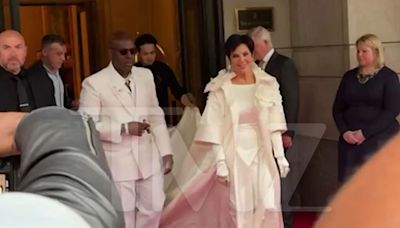 Kris Jenner Arrives to the Met Gala Looking Like a Bride, Kim K Stuns