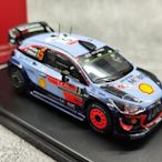 【熱賣精選】汽車模型 車模 收藏模型IXO 1/43 現代 20 WRC#5 Winner Rally Portugal 2018 拉力