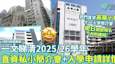 小一入學｜一文睇清2025/26學年直資私小簡介會+入學申請詳情（持續更新）