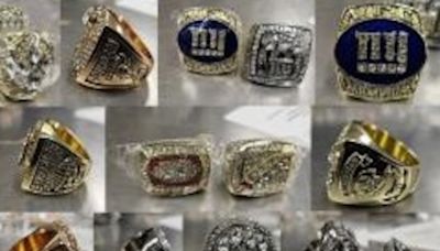 Fake Patriots rings, other NFL, NBA, MLB rings, seized by NY border patrol