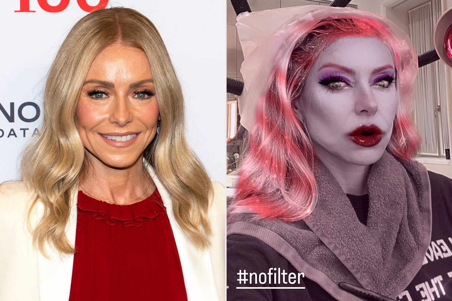 Kelly Ripa Shares a Hilarious Behind the Scenes Look at Her Elaborate Hair Dyeing Process: 'No Filter'