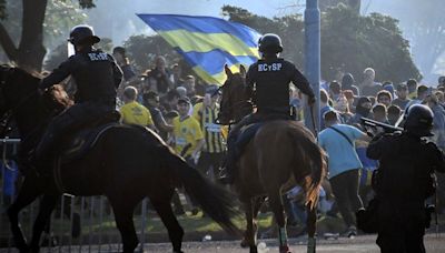 Rosario Central - Atlético Mineiro: corridas y balas de gomas en las horas previas al partido por la Copa Libertadores