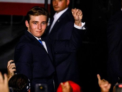 Barron Trump debuts at father's Florida campaign rally to sustained applause