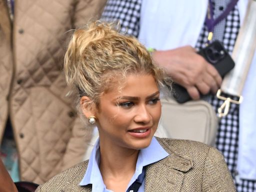 Zendaya Wears Ralph Lauren Blazer and Tie to Wimbledon