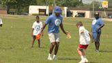 Cats, Cards coach local kids at J.J. Weaver's Perfect Fit Football Camp