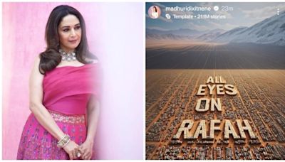 Madhuri Dixit deletes her 'All Eyes On Rafah' post; internet reacts: 'Pathetic, very disappointed'