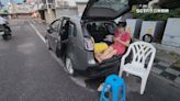 餘震狂搖！花蓮人湧露天停車場「以車為家」 天一亮街頭都人車