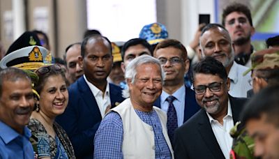 Nobel laureate Muhammad Yunus lands in Bangladesh to lead interim government