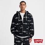 Levis  男款 連帽外套 / 滿版MINI Logo / 黑