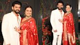 WATCH: Sonakshi Sinha and Zaheer Iqbal make first appearance as married couple at reception party; new bride flaunts huge diamond ring