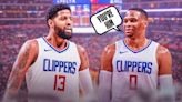 Clippers guard Russell Westbrook's hilarious revelation about Paul George's game winner