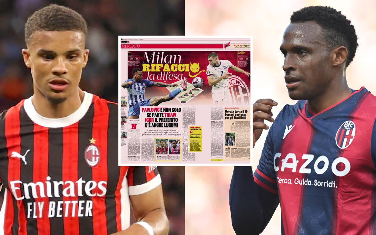 GdS: ‘Re-do the defence’ – Milan target Brighton and Bologna duo as Newcastle eye Thiaw