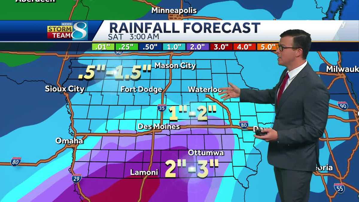 Iowa weather: Rain chances continue today and tomorrow