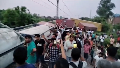 Days After Chandigarh-Dibrugarh Train Accident In Gonda, Goods Train Derailed In Amroha