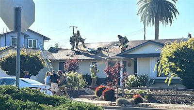 Fire crews open roof to put out attic fire in Goleta