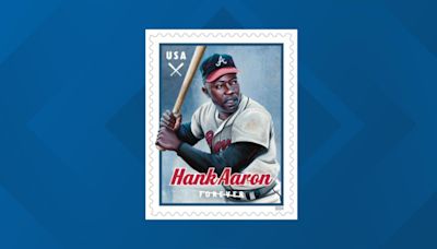 USPS honors Hank Aaron with commemorative stamp celebrating his Atlanta Braves career