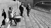 John Adams closes down Municipal Stadium with a final beat of his drum: From the Archives