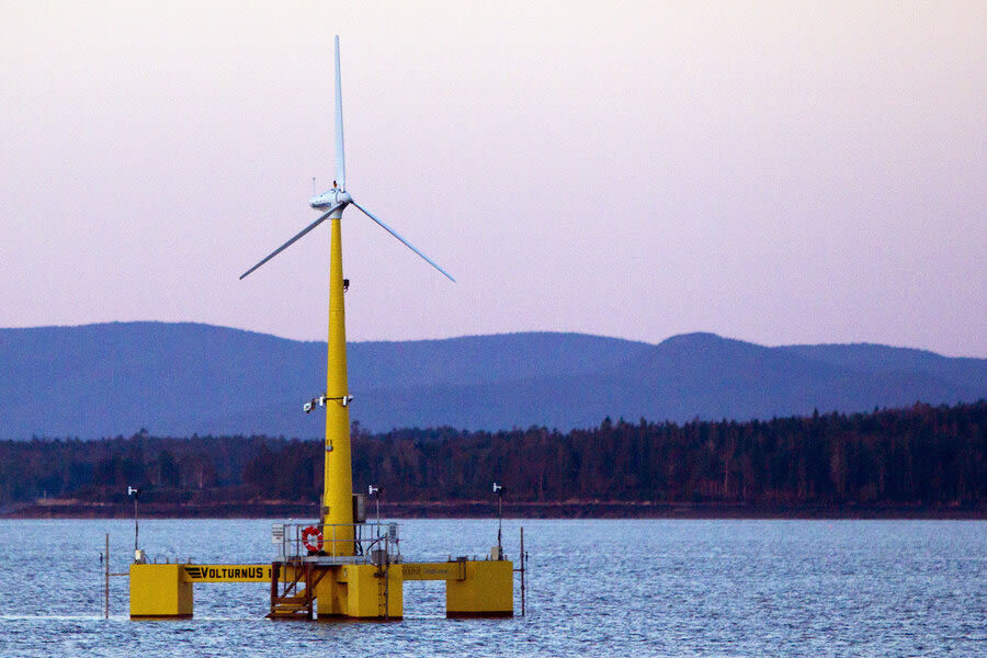The wind industry is floating an idea: Building turbines on the ocean
