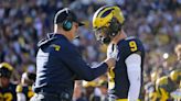 Jim Harbaugh: J.J. McCarthy plays QB 'the best of any in the draft'