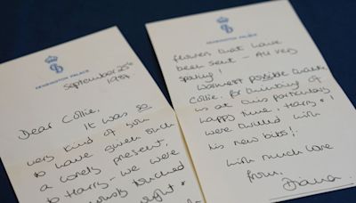 Diana’s letters to former housekeeper sold at auction for more than £54,000