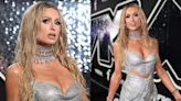 Paris Hilton Captivates in Crystallized Silver Celia Kritharioti Chainmail Dress for MTV VMAs 2024 Red Carpet