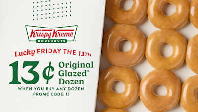 Friday the 13th freebies: Feel lucky with deals from Krispy Kreme, Wendy's, Pepsi