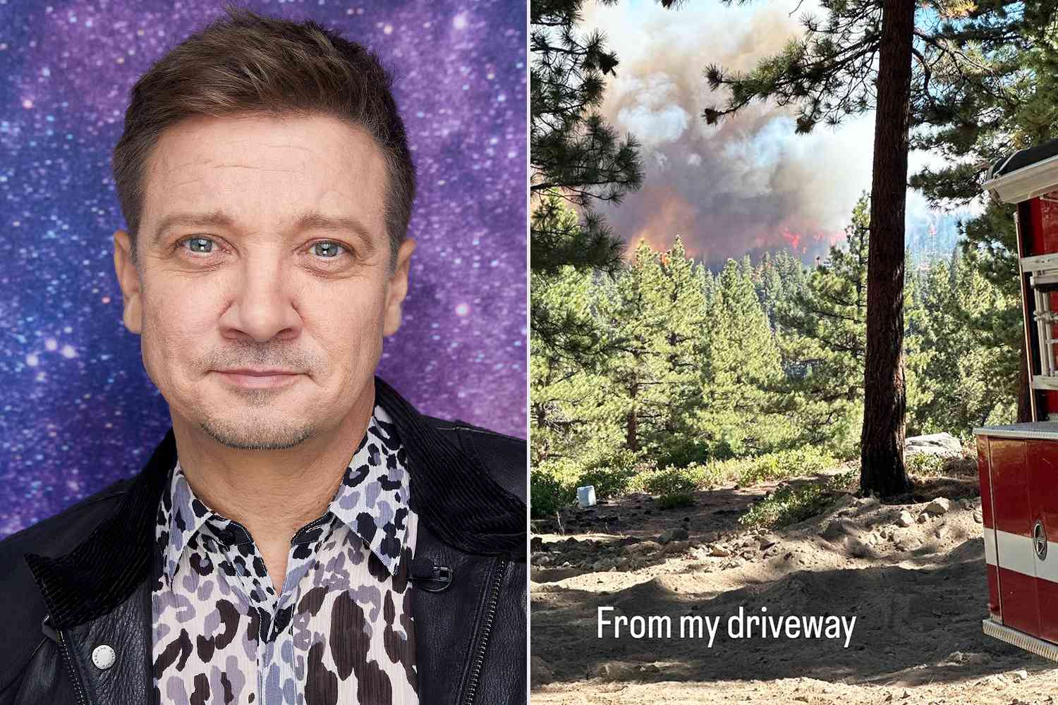 Jeremy Renner Shares Harrowing Video of Evacuation from Lake Tahoe Home as Wildfire Approaches