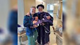 Mom who earned Ph.D. and her twins have graduation ceremonies