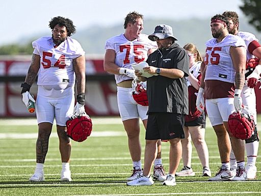 Pittman praises O-line | Northwest Arkansas Democrat-Gazette