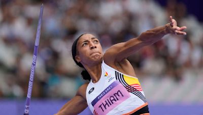 Belgium's Nafissatou Thiam makes history by winning third a third straight gold in the heptathlon